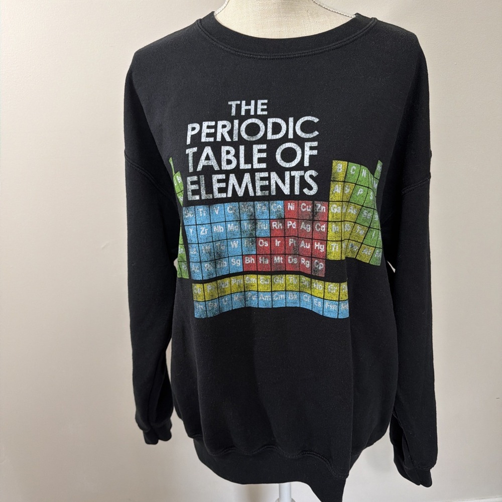 Vtg Periodic Table Of Elements Sweatshirt Size Large